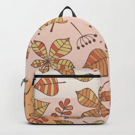 Fall Pattern  Backpack | Mixplants, Autumnleaves, Leaves, Leavespattern, Homedecor, Officedecor, Spade, Fallyall, Exoticflowers, Floralpattern 