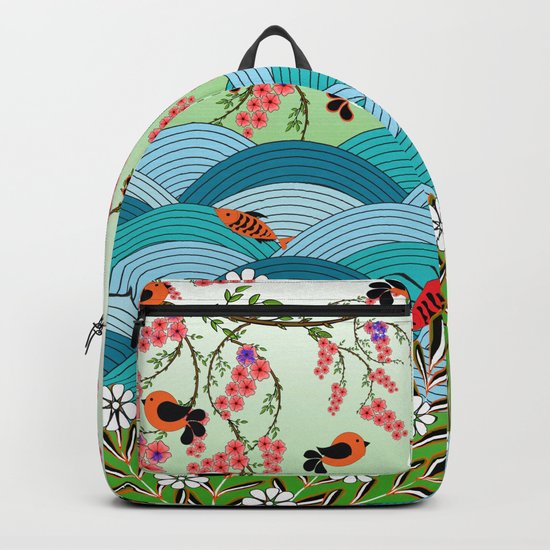 beautiful river Backpack