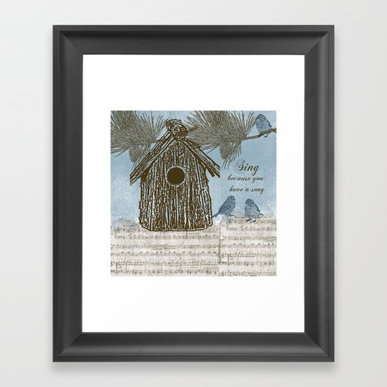 Bird Song Framed Art Print