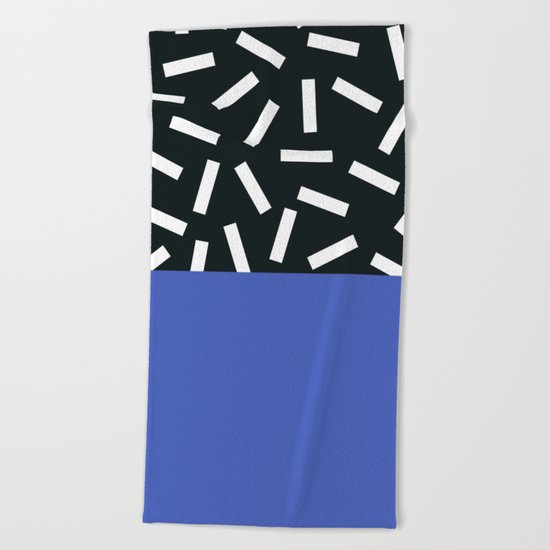 Memphis pattern 19 Beach Towel