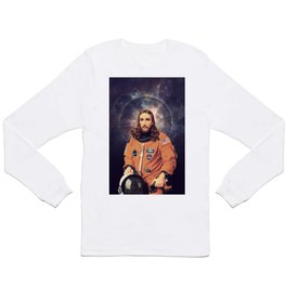 Jesus "Space Age" Christ - A Holy Astronaut Long Sleeve T Shirt