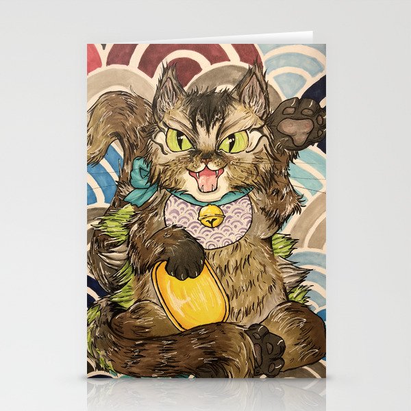 Maine Coon Negora - Lucky Cat Stationery Cards