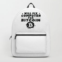 Will Fix Computer for Bitcoin Tech Support Programmer Backpack