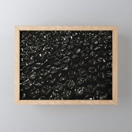 Black Bubbles Framed Mini Art Print