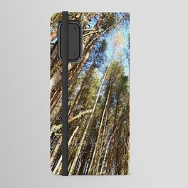 Pine Tree Canopy in Expressive and After Glow   Android Wallet Case