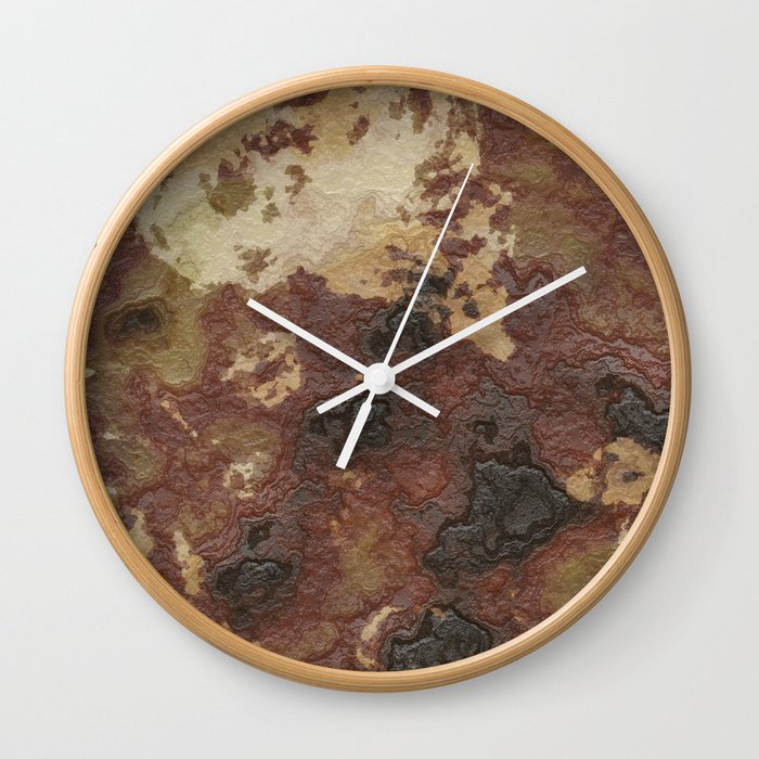 Old rusty brown Wall Clock