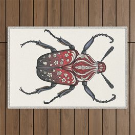 Carnelian Beetle Outdoor Rug