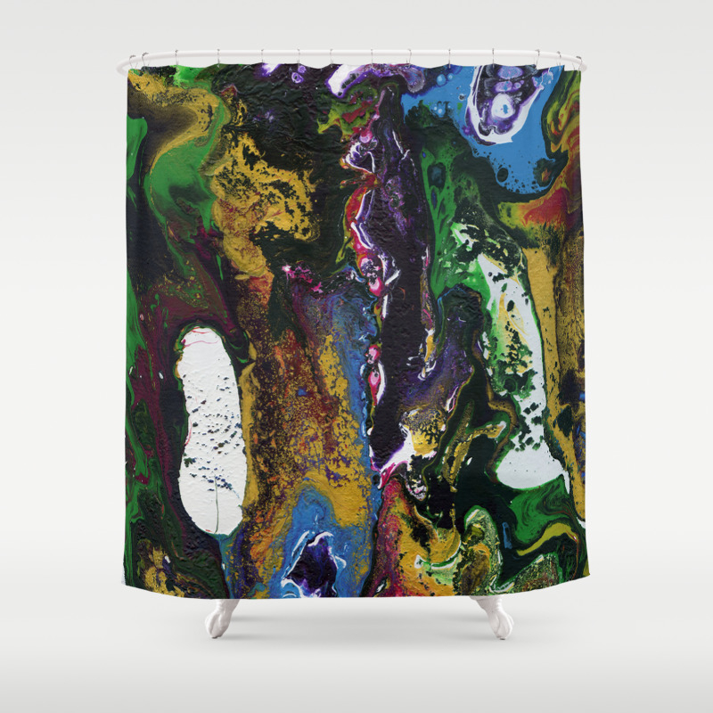 Searching For Gold Original Abstract Fluid Acrylic Painting