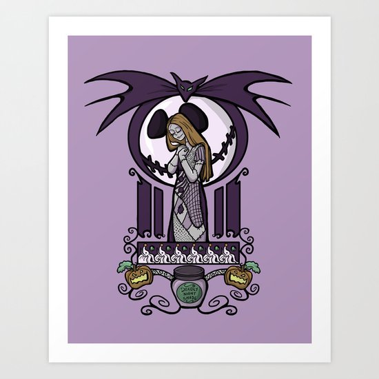 Nightmare Nouveau Art Print