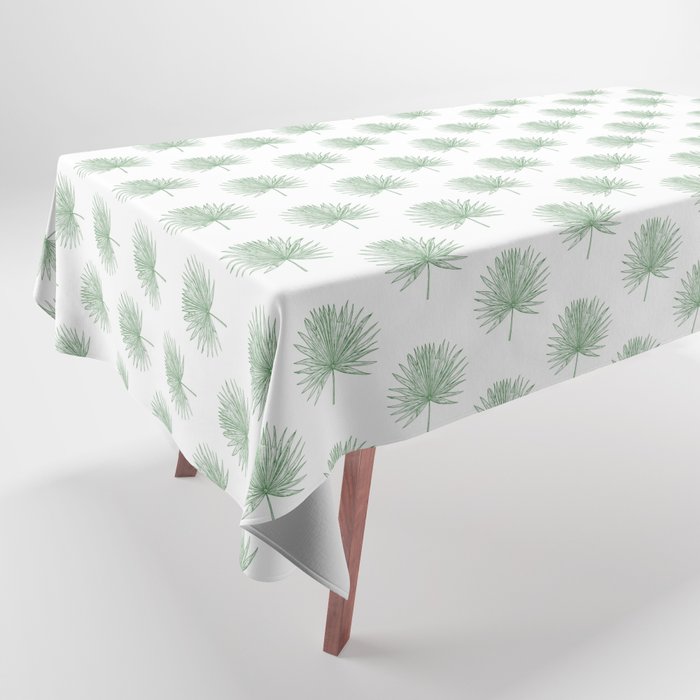 Palmetto Print - Green Tablecloth