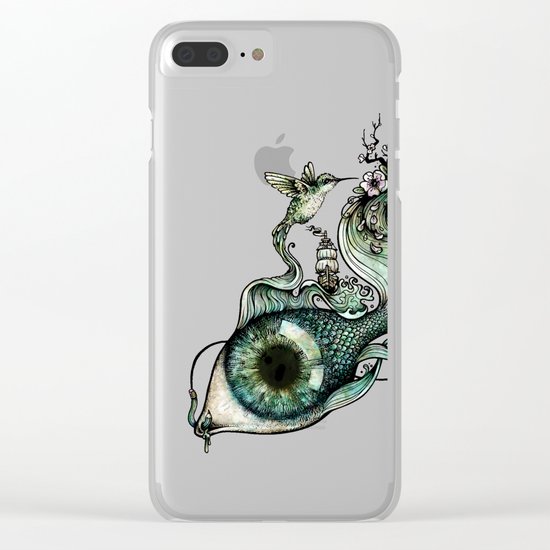 Flowing Inspiration Clear iPhone Case