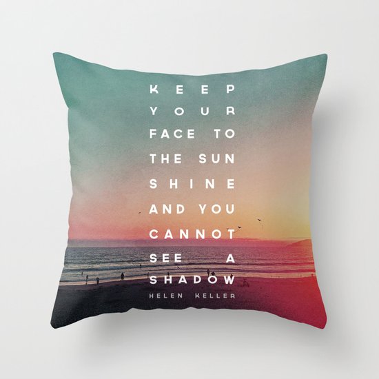 Face to the Sunshine Throw Pillow