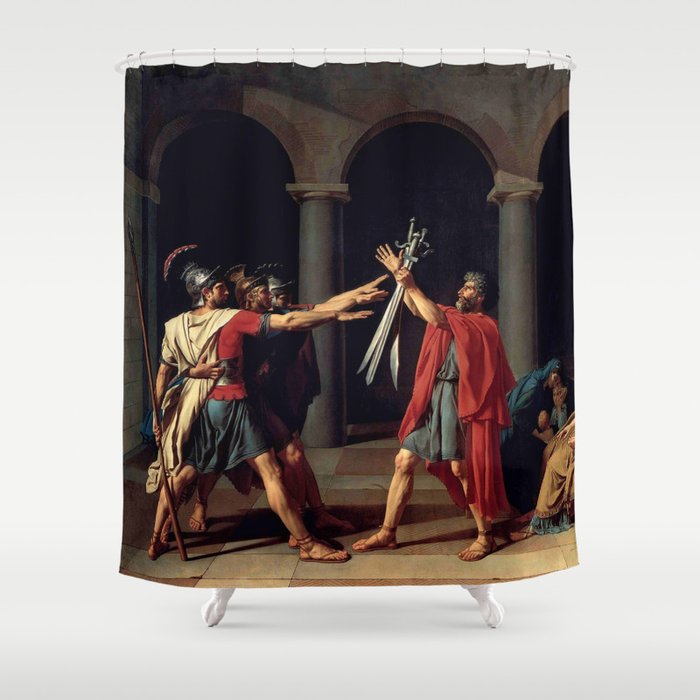 David, Oath of the horatii Shower Curtain