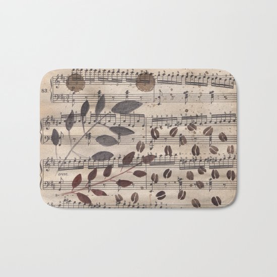 Old paper. Notes. Bath Mat