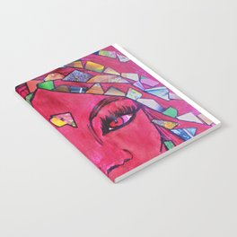 The Gypsy Dancer Collage Shining in the Red Firelight Notebook