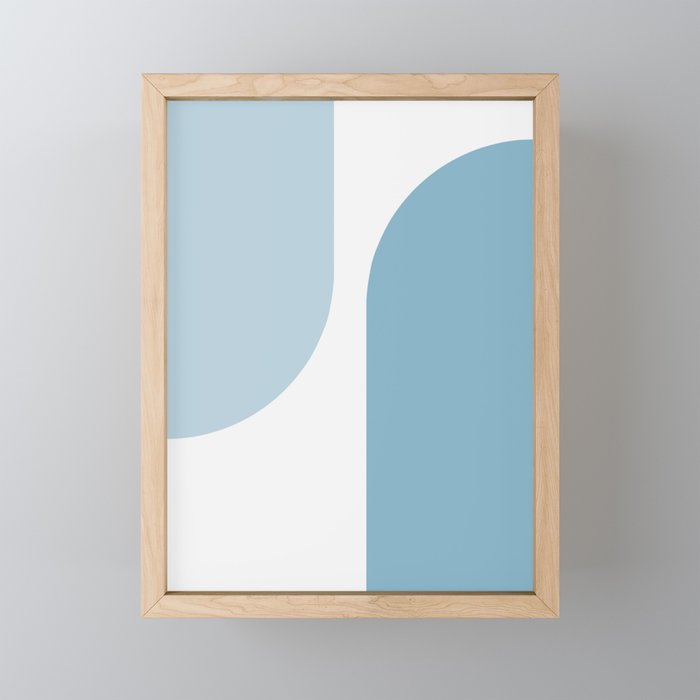 Modern Minimal Arch Abstract XXXII Framed Mini Art Print