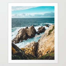Cliffside at Point Lobos Art Print