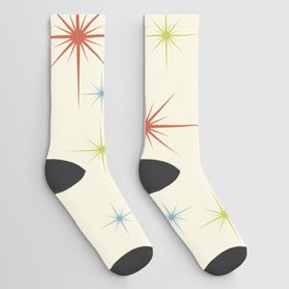 Mid Century Modern Stars 1950s Colors Socks