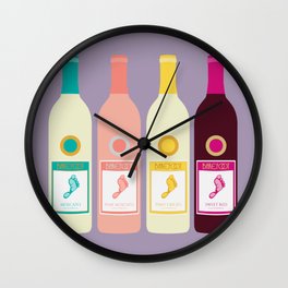 Red Wine Wall Clocks For Any Decor Style Society6
