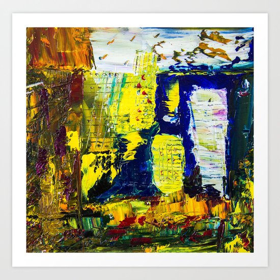 Summer in the city Art Print
