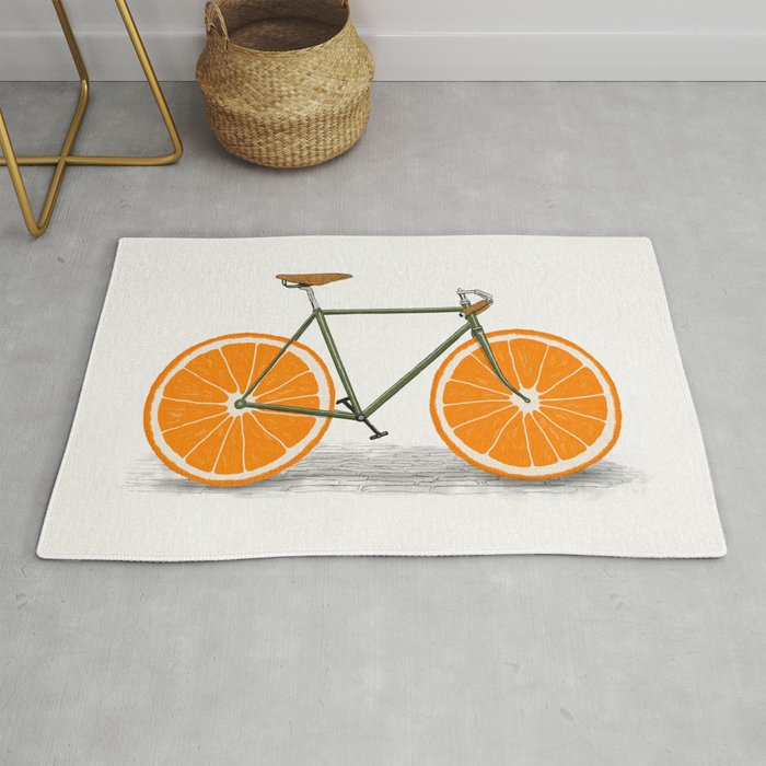 Zest (Orange Wheels) Rug