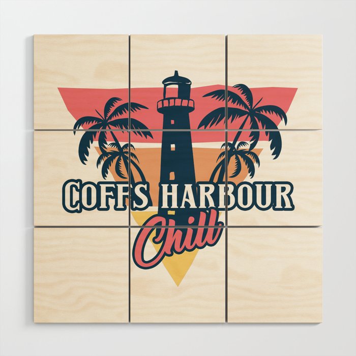 Coffs harbour chill Wood Wall Art