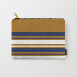 Blue White & Brown Carry-All Pouch