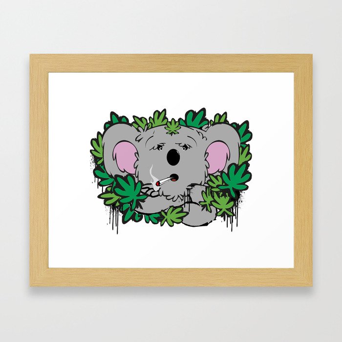 Koala Kush Framed Art Print
