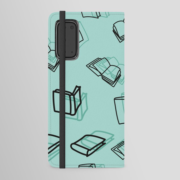 Hand Drawn Books Pattern Android Wallet Case