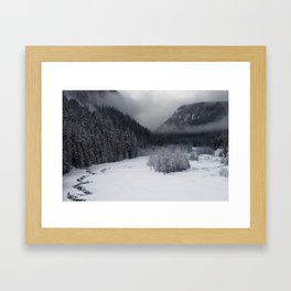 Snowy Morning Framed Art Print