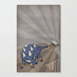 Ankylothorus - Superhero Dinosaurs Series Canvas Print