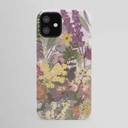 Pressed Flower English Garden iPhone Case
