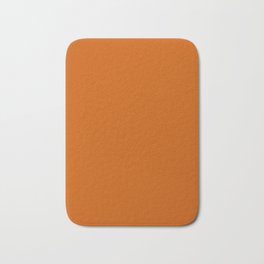 Burnt Orange - solid color Bath Mat