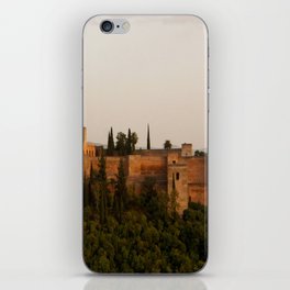 Spain Photography - Castle Standing In The Pretty Sunset iPhone Skin