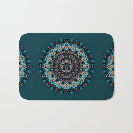 Colorful mandala Bath Mat