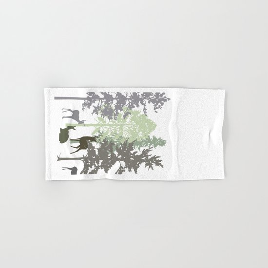 Morning Deer In The Woods No. 1 Hand & Bath Towel