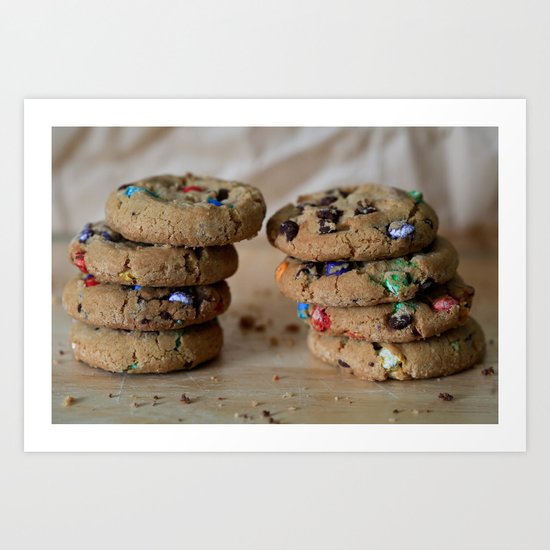 A Balanced Diet Is a Cookie In Each Hand Art Print