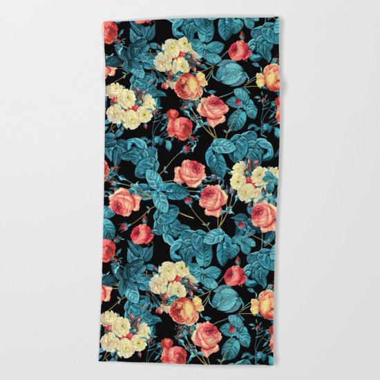 NIGHT FOREST XII Beach Towel