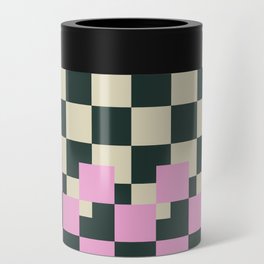 Retro Checker Pattern  Can Cooler