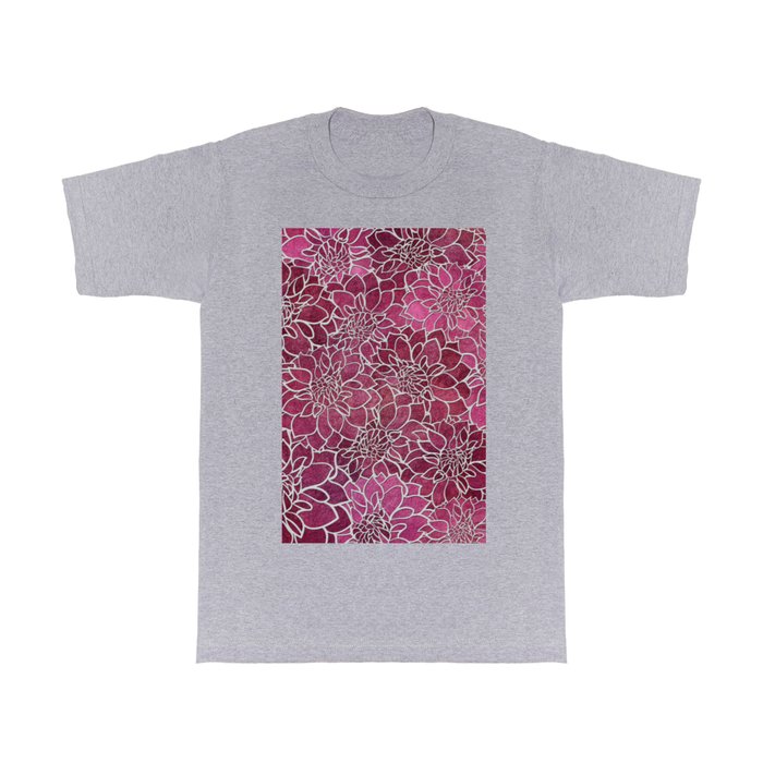 Dahlia Flower Pattern 2 T Shirt