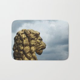 Cloud Lion Bath Mat | Britain, Rochdale, Lion, Dramatic, Sculpture, Photo, England, Uk, Clouds, Sky 