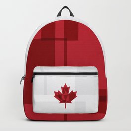 O Canada Backpack | Canadian, Abstract, Canadianflag, Canadaflag, Digital, Vector, Vancouver, Geometric, Toronto, Quebec 