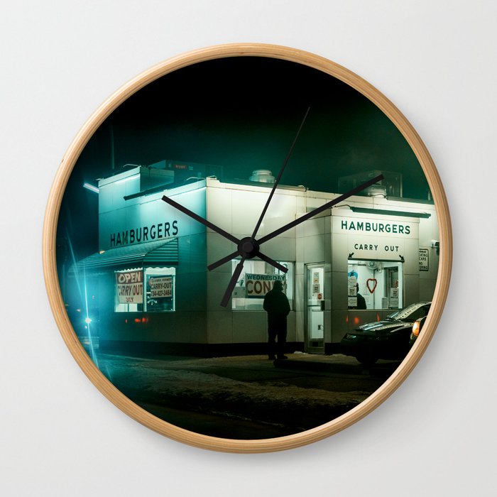 Bates Hamburgers / Livonia, MI Wall Clock