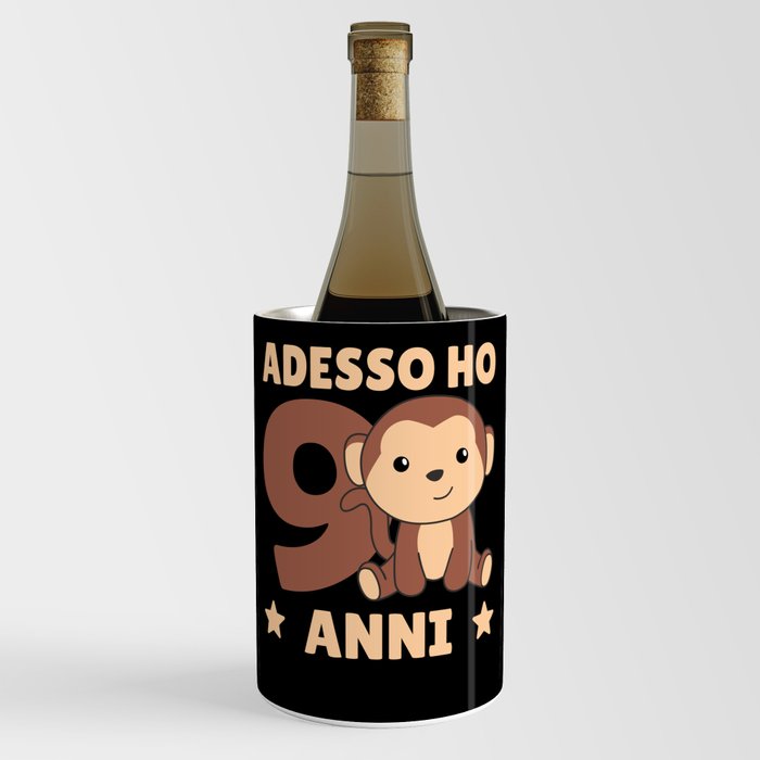 Children 9th Birthday Monkey Adesso Ho 9 Anni Wine Chiller