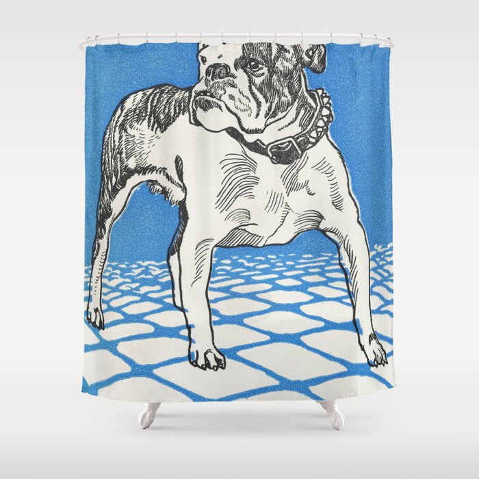 Bulldog (Moriz Jung) Shower Curtain