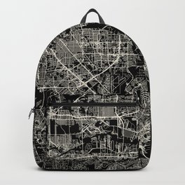 Pasadena USA - Black and White City Map Backpack