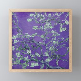 Vincent van Gogh "Almond Blossoms" (edited purple) Framed Mini Art Print