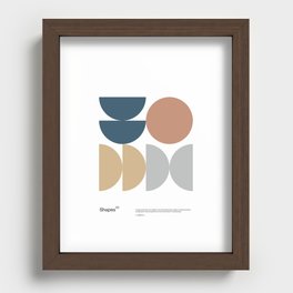 Shapes 03 - Bauhaus / Swiss Design -  Recessed Framed Print
