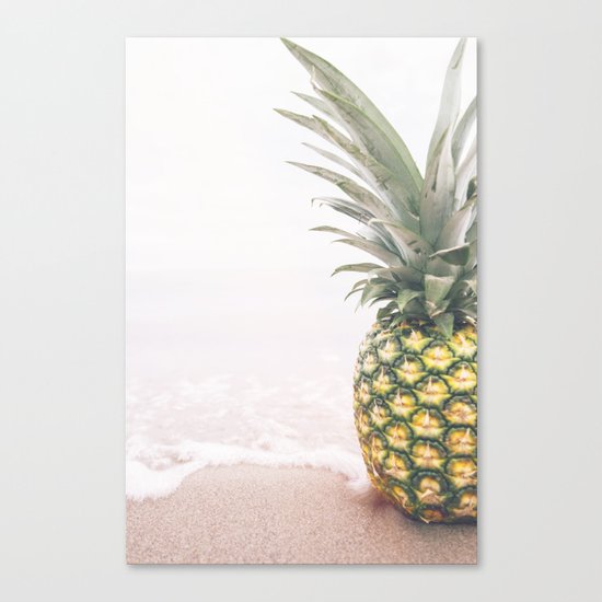 Pineapple Beach Canvas Print