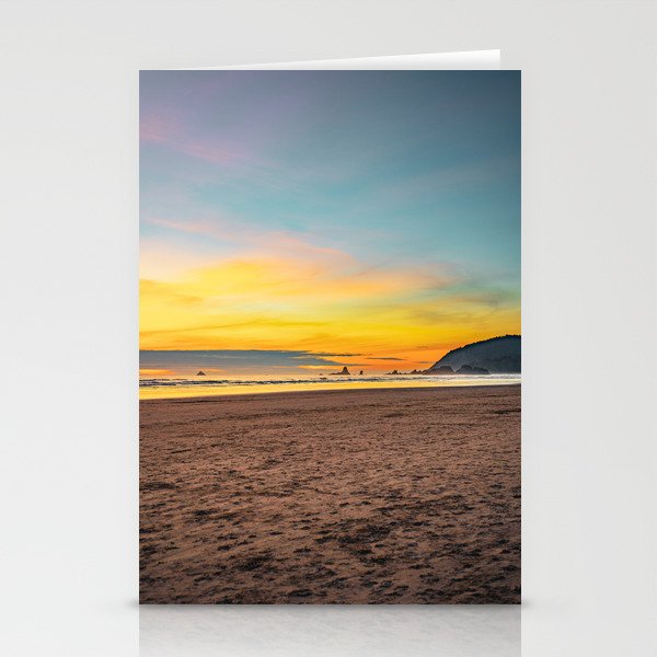 Cannon Beach Sunset | Travel Photography | Oregon Stationery Cards